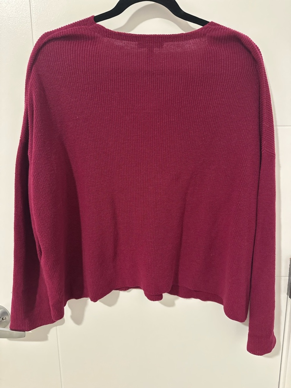Eileen Fisher V-Neck Organic Cotton Pullover Sweater - Picture 6 of 6
